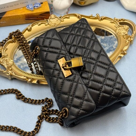 🆕 KURT GEIGER LONDON 🧿 NWOT Mini Brixton Lock Leather Convertible Shoulder Bag - Picture 11 of 15